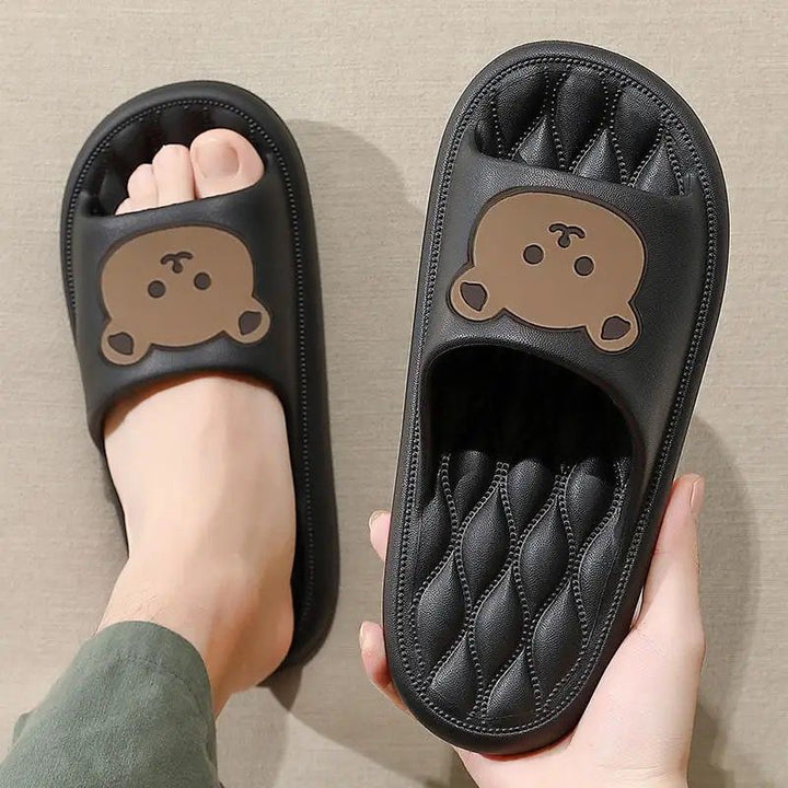 Chaussons de plage ours super doux