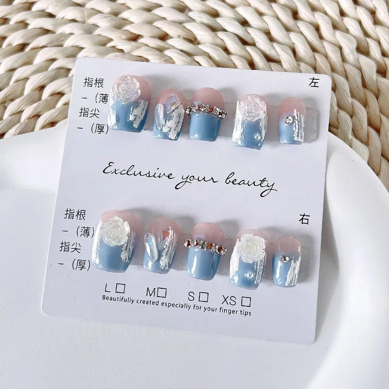 Short Handmade Press-on Nails