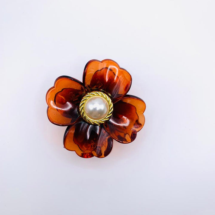 Flower Imitation Pearl Hair Claw