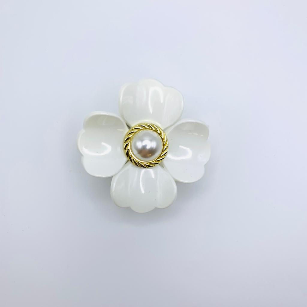 Flower Imitation Pearl Hair Claw