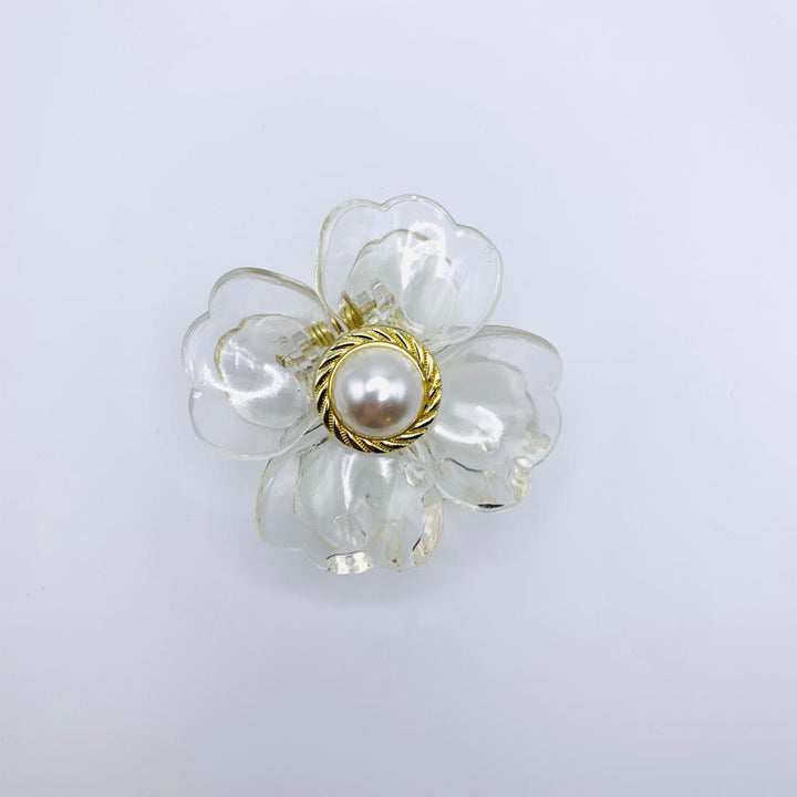 Flower Imitation Pearl Hair Claw