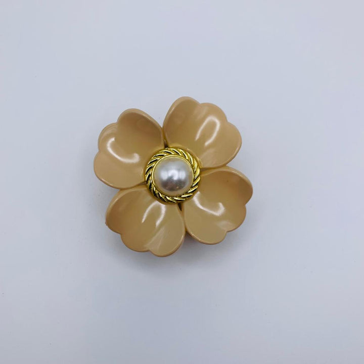 Flower Imitation Pearl Hair Claw