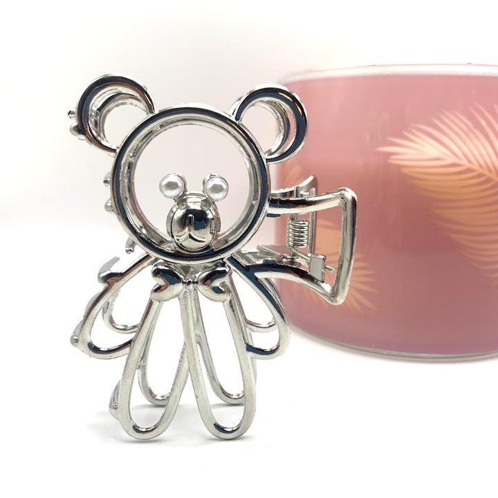 Metal Cute Bear Hair Claw