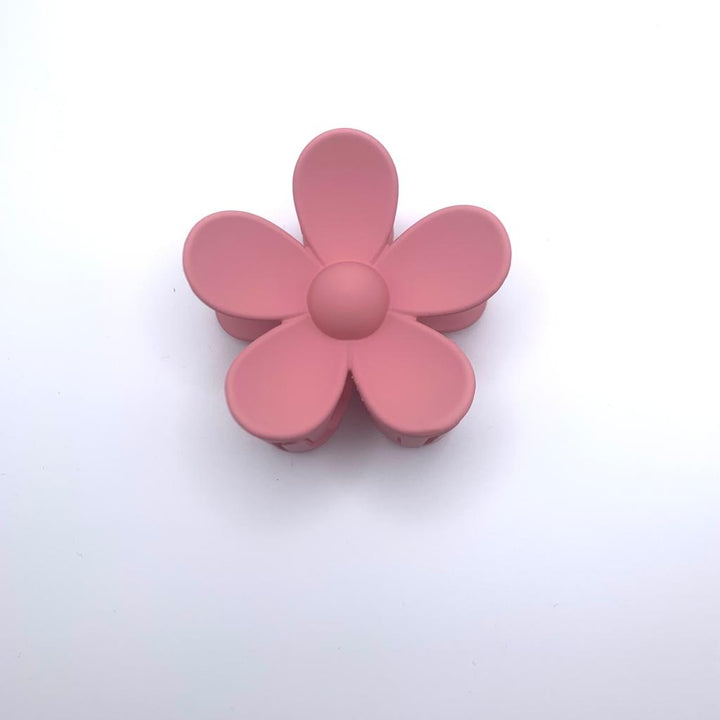 Candy Color Simple Plastic Flower Hair Claw