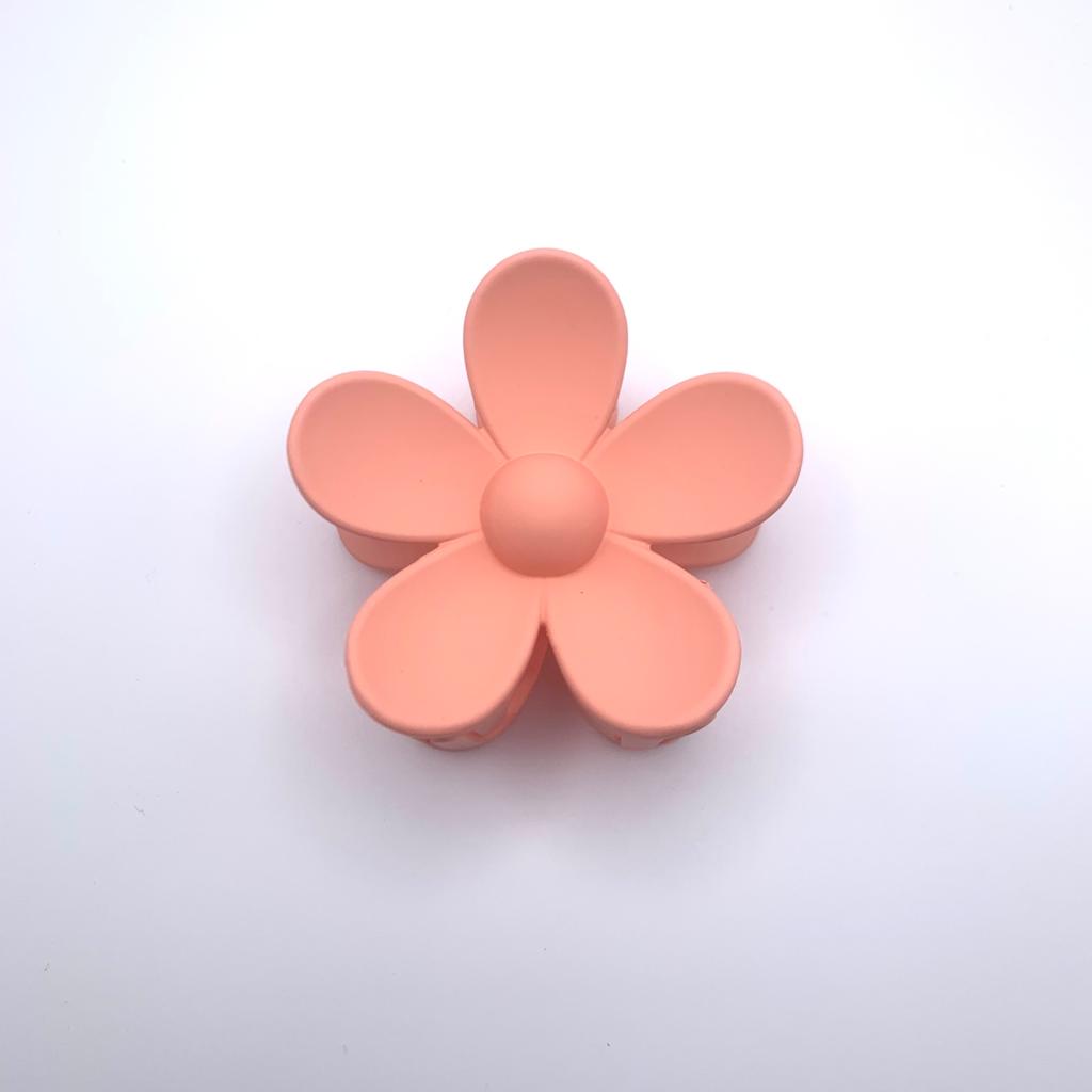 Candy Color Simple Plastic Flower Hair Claw