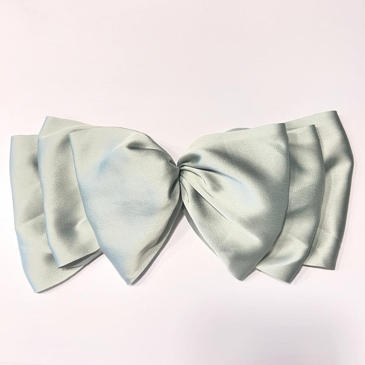 Oversized Three Layer Ribbon Fabric Bow Hair Clips