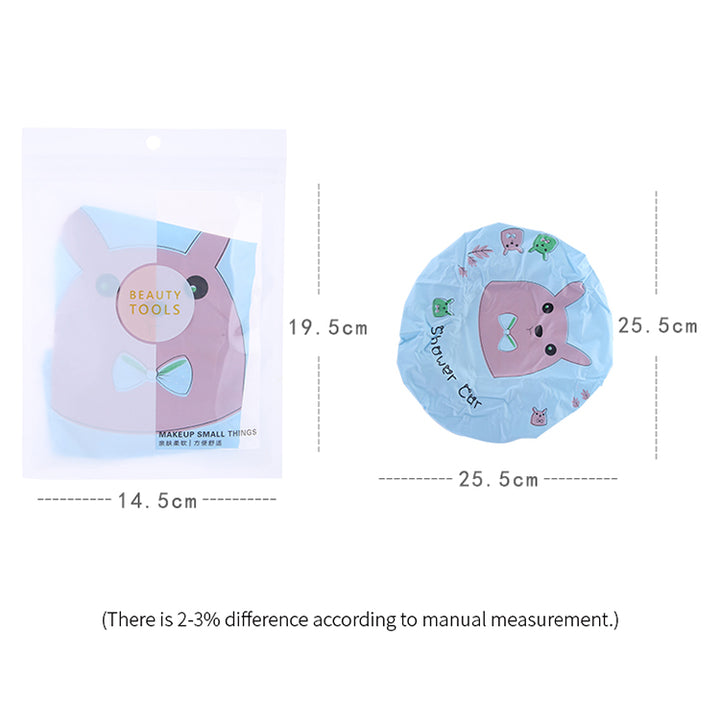 卡通防水浴帽