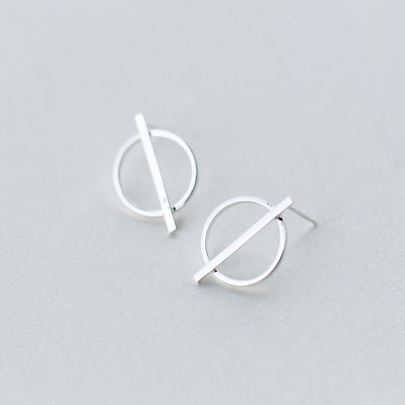 Boucles d'oreilles mini cercle rond en argent sterling 925