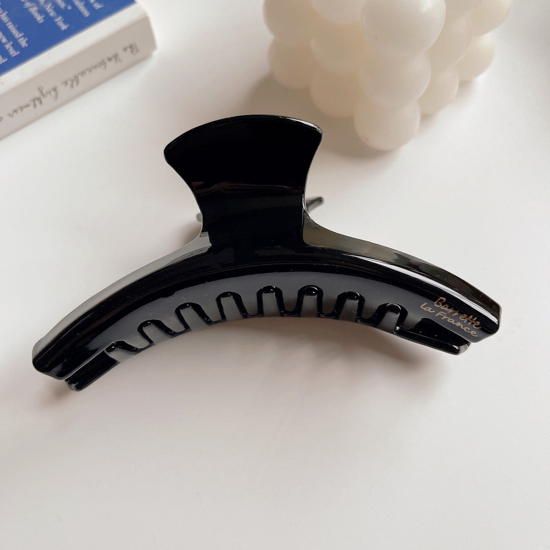 New Trendy Matte Semicircle Plastic Hair Claw