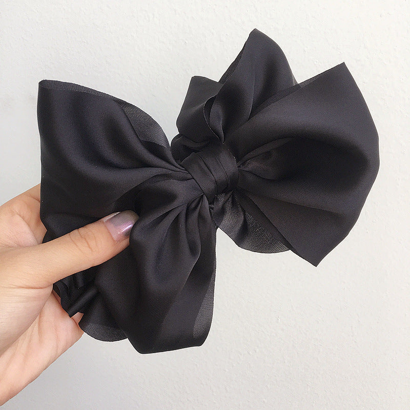 Korean Large Bowknot Ribbon Butterfly Hair Clip