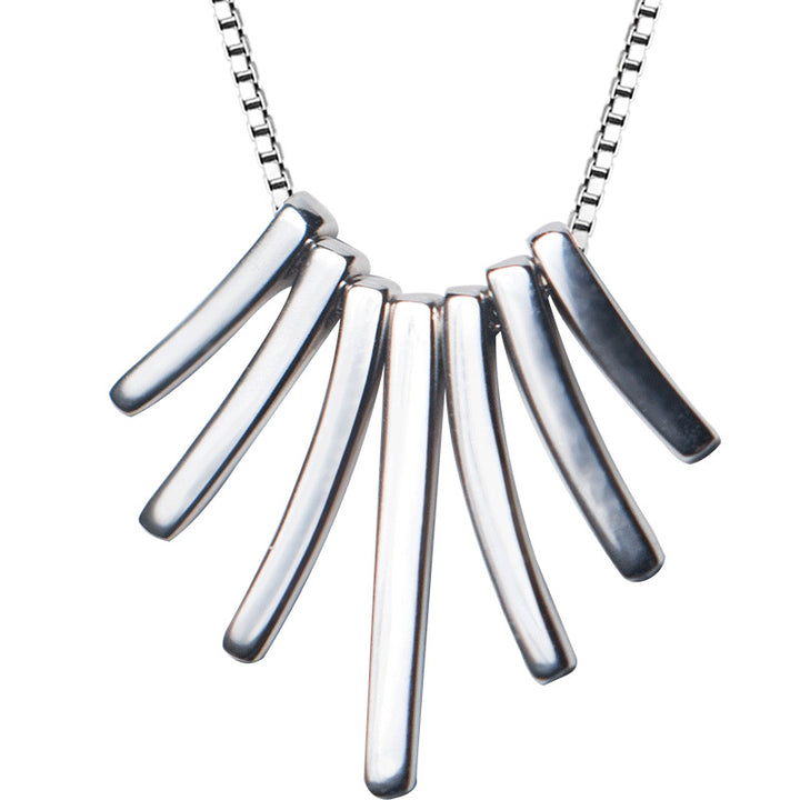 Nouveau collier de barre en argent sterling 925 à la mode