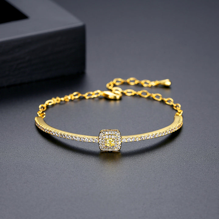 Unique Bling High Quality 18K Gold Plated Bracelet