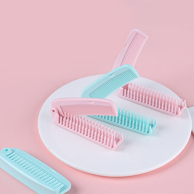 Portable Plastic Folding Straightener Comb