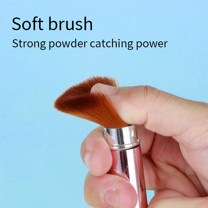 1Pcs Metal Handle Synthetic Hair Makeup Brush