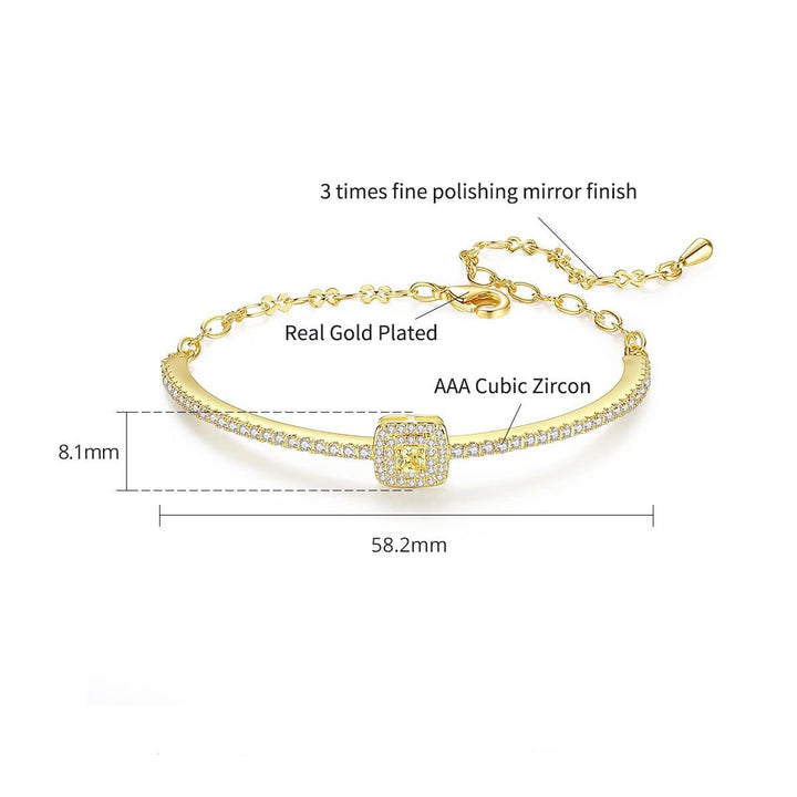 Unique Bling High Quality 18K Gold Plated Bracelet